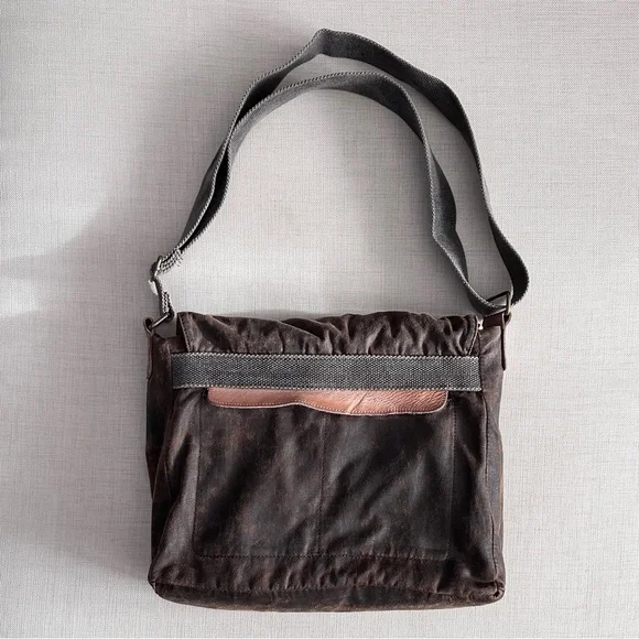 Bed Stu Declan Waxed Canvas Messenger Bag - Picture 7 of 13